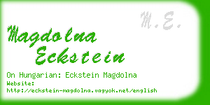magdolna eckstein business card